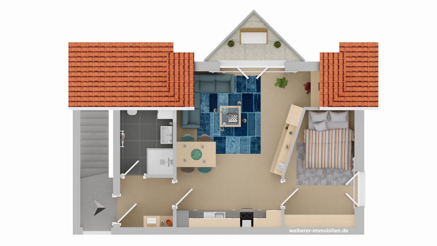 Grundriss Farbig
